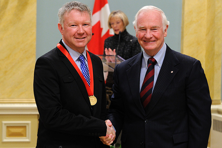 Andrew Stickings, recipient of the 2011 Governor General's History Award for Excellence in Teaching